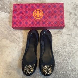 Tory Burch Black Caroline Flats